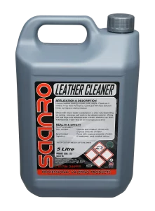 Ammonia & residue free vehicle leather cleaner.