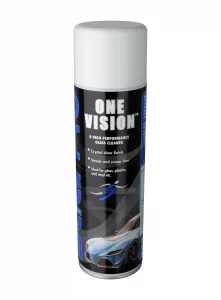one vision is an aerosol glass cleaner for high-quality, streak-free results.