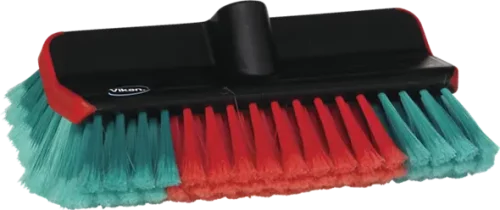 hi-lo vehicle brush for cleaning cavity and ridges.