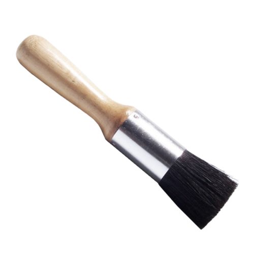 detailing brush with wooden handle
